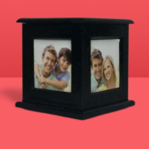 Black Goth Display Box also can be used as Photo display box, keepsakes memorial - Picture 6 of 6